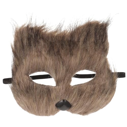 WRITWAA Fuchs Maske Pelziges Wolfsmaske Fuchs-gesichtsbedeckung Katzenmaske Pelzige Fuchsmaske Tier-cosplay-maske Bärenmaske Pelzige Fuchs-cosplay-maske Halloween Plastik Liao Zhai von WRITWAA