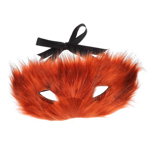 WRITWAA Fuchsmaske für Cosplay Maskenball Verstellbar Leichtes Design Hochwertigem Plüsch für Halloween Verschiedene Anlässe Einzigartiges WRITWAA Fuchsmaske für Cosplay Maskenball Verstellbar Leichtes Design Hochwertigem Plüsch für Halloween Verschiedene Anlässe Einzigartiges von WRITWAA