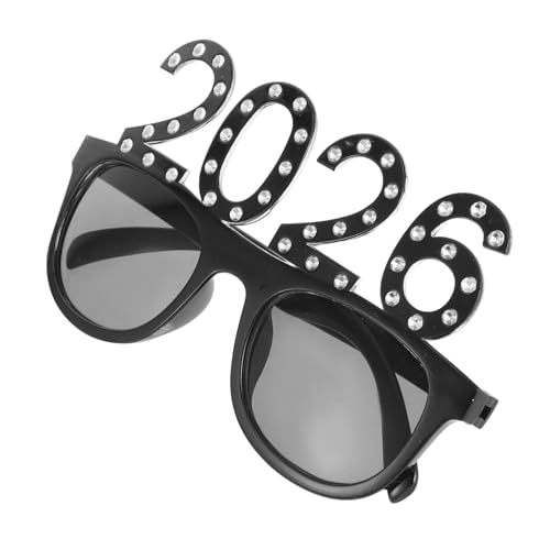 WRITWAA Glitzernde Partybrille für Silvesterfeiern Dekorative Fotorequisite für Abschlussfeiern Geburtstagsfeiern Festliche Anlässe Langlebiges Material WRITWAA Glitzernde Partybrille für Silvesterfeiern Dekorative Fotorequisite für Abschlussfeiern Geburtstagsfeiern Festliche Anlässe Langlebiges Material von WRITWAA