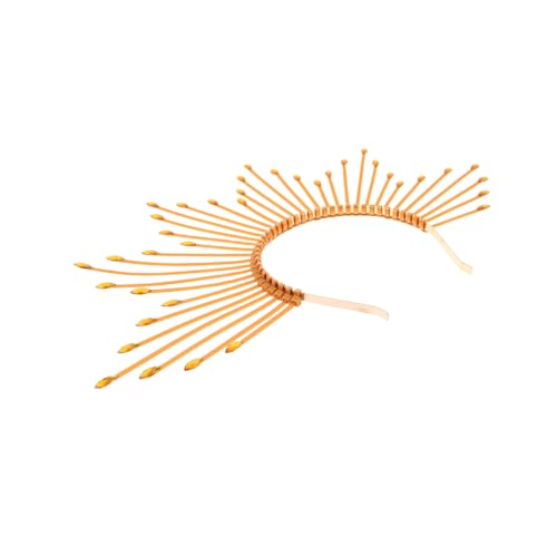 WRITWAA Goldener Vintage Spiked Headband mit Sonnenstrahlen-design Fester Kopfschmuck für Halloween Karneval Göttin Cosplay Elastisches Stirnband für Damen Langlebig und Komfortabel WRITWAA Goldener Vintage Spiked Headband mit Sonnenstrahlen-design Fester Kopfschmuck für Halloween Karneval Göttin Cosplay Elastisches Stirnband für Damen Langlebig und Komfortabel von WRITWAA