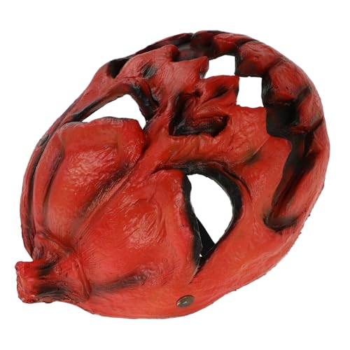 WRITWAA Gruselige Kürbismaske Halloween Cosplay Maske Leicht Atmungsaktiv für Erwachsene und Vielseitiges Kostümaccessoire und Dekoration Sicher und Komfortabel von WRITWAA