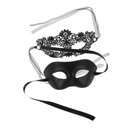 WRITWAA Halbgesichts Lace Masken für Vintage Halloween Party Masquerade Masken Ballkostüm Accessoires Prom Ball Cosplay Geeignet von WRITWAA