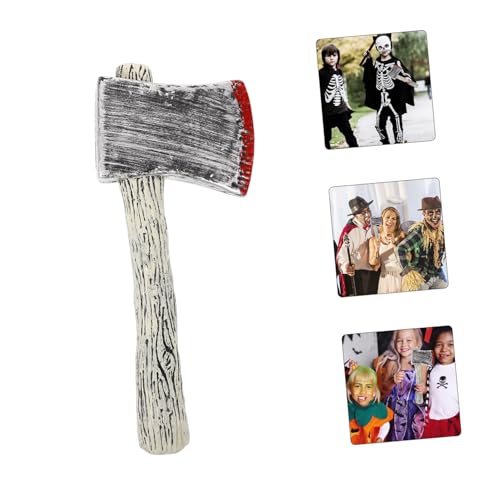 WRITWAA Halloween Axt Blutige Attrappe Kunststoff Axtkopf Modell Halloween Dekoration Kostüm Zubehör für Party und Cosplay von WRITWAA