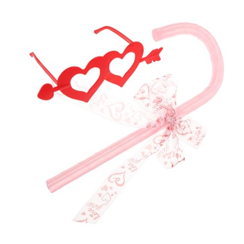 WRITWAA Halloween Bowknot Cane mit Herzpfeil und Sonnenbrille Leichtes Party-requisit für Karneval Valentinstag Cosplay Vielseitiges Accessoire für Kostümpartys und Rollenspiele WRITWAA Halloween Bowknot Cane mit Herzpfeil und Sonnenbrille Leichtes Party-requisit für Karneval Valentinstag Cosplay Vielseitiges Accessoire für Kostümpartys und Rollenspiele von WRITWAA