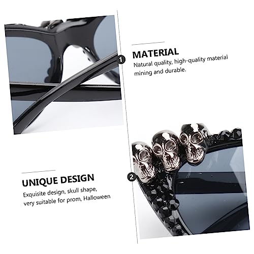 WRITWAA Halloween Brille Schädelkopf Silberfarbene Partybrille Kostümdeko für Erwachsene und Lustige Verkleidung Halloween Party Zubehör für Karneval Fest WRITWAA Halloween Brille Schädelkopf Silberfarbene Partybrille Kostümdeko für Erwachsene und Lustige Verkleidung Halloween Party Zubehör für Karneval Fest von WRITWAA