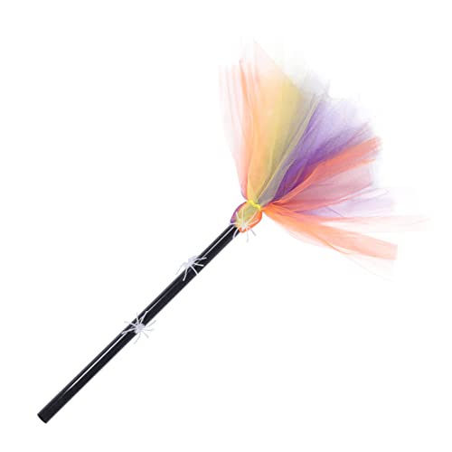 WRITWAA Halloween Cosplay Hexenbesen mit Leuchtendem Spinnennetz Dekorativer Partybesen für Halloween Deko Leicht und Tragbar und Festtagsatmosphäre WRITWAA Halloween Cosplay Hexenbesen mit Leuchtendem Spinnennetz Dekorativer Partybesen für Halloween Deko Leicht und Tragbar und Festtagsatmosphäre von WRITWAA
