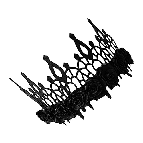WRITWAA Halloween Damen Kopfschmuck mit Blumen Leichtes Bequemes Haarband für Masquerade Party Stilvolle Halloween Dekoration Einfach zu Tragen Fixieren von WRITWAA