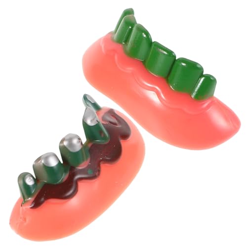 WRITWAA Halloween Fake Tooth Lustige Falsche Zähne für Kostümpartys Vielseitige Verkleidung Bequemes Tragen Leicht zu Reinigen Halloween Party Requisiten Cosplay Zubehör von WRITWAA
