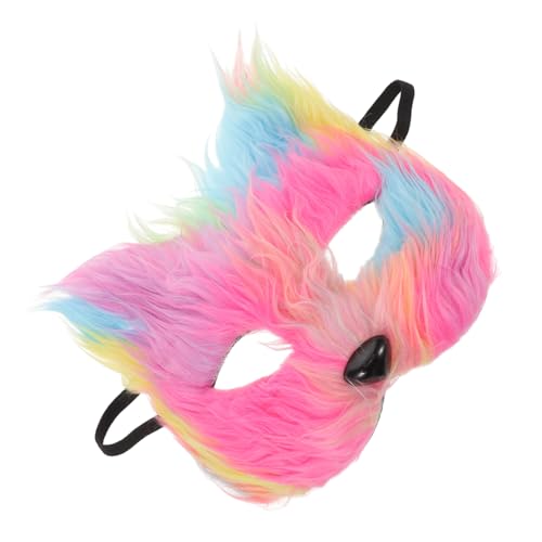WRITWAA Halloween Fuchs Halbgesichtsmaske Furry Katzen Cosplay Maske für Männer Damen Leicht Halloween Karneval Party Kostüm Zubehör WRITWAA Halloween Fuchs Halbgesichtsmaske Furry Katzen Cosplay Maske für Männer Damen Leicht Halloween Karneval Party Kostüm Zubehör von WRITWAA