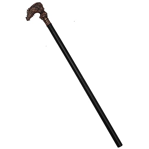 WRITWAA Punk Stil Dragon Cane Für Halloween Langer Kostü Requisit Mit Drachenkopf Perfekt Für Halloween Partys Und Cosplay Dekorationen WRITWAA Punk Stil Dragon Cane Für Halloween Langer Kostü Requisit Mit Drachenkopf Perfekt Für Halloween Partys Und Cosplay Dekorationen von WRITWAA