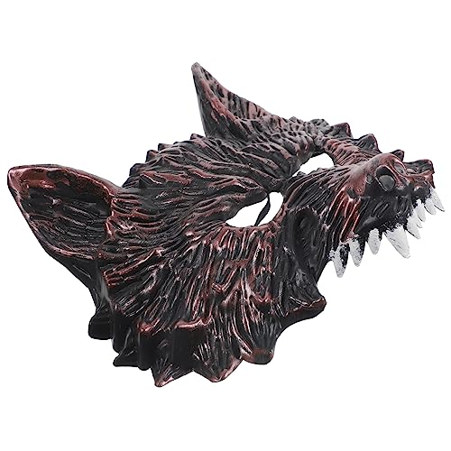 WRITWAA Halloween Gesichtsmaske Halloween Werwolfmaske Wolfskopfmaske Maskerade Türkisfarbene Mascaras Cosplay Party Wolfsmaske Halloween Horror Clown Halloween Kostüm Zombie von WRITWAA