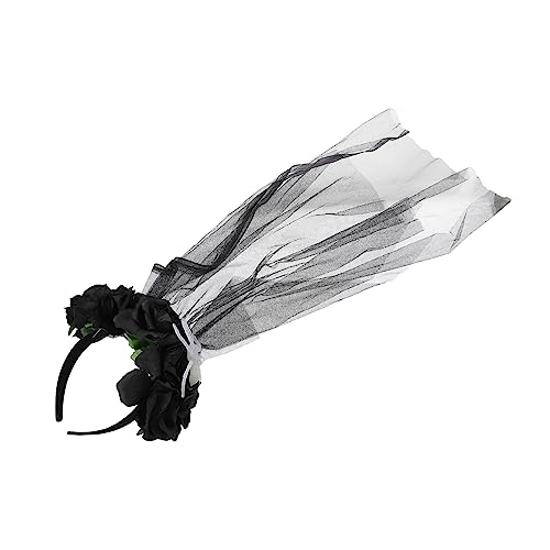 WRITWAA Halloween Haarband mit Spinne und Rosen Netz Veil Kopfstück für Kostüme für und Mädchen WRITWAA Halloween Haarband mit Spinne und Rosen Netz Veil Kopfstück für Kostüme für und Mädchen von WRITWAA