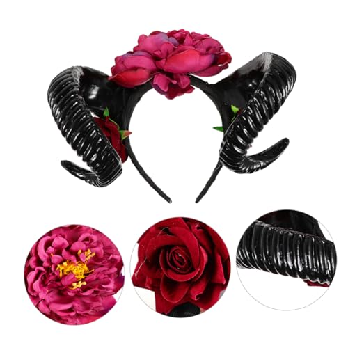 WRITWAA Halloween Haarreif Dämonenhörner Kunststoff Leichtes Komfortables Haarband Halloween Deko Haaraccessoire für Kostüm Party und Cosplay von WRITWAA