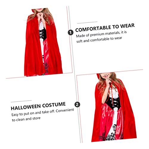 WRITWAA Halloween Kinderkostüm Kleines Rotes Spezielles Design Bequemes Material Einfach Anzuziehen für Verkleidung Bühne Karneval Cosplay Mädchen von WRITWAA