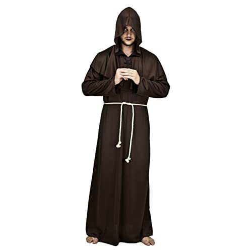 WRITWAA Halloween Mittelalter önch Kostü Klassisches Priester Cosplay Outfit Größe XL Kaffee Perfekt Für Karneval Fasching Und LARP Veranstaltungen WRITWAA Halloween Mittelalter önch Kostü Klassisches Priester Cosplay Outfit Größe XL Kaffee Perfekt Für Karneval Fasching Und LARP Veranstaltungen von WRITWAA