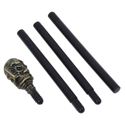 WRITWAA Halloween Pharaonen Stab Kunststoff Robustes Kostüm Accessoire Leichtes Zauberstab Requisit für Erwachsene Ägyptischer Spazierstock für Party und Cosplay WRITWAA Halloween Pharaonen Stab Kunststoff Robustes Kostüm Accessoire Leichtes Zauberstab Requisit für Erwachsene Ägyptischer Spazierstock für Party und Cosplay von WRITWAA