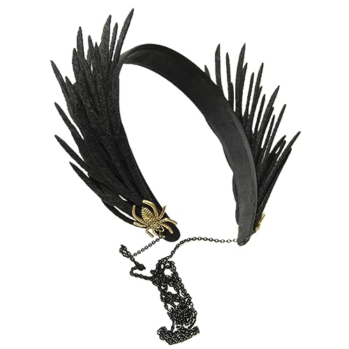WRITWAA Halloween Spinnen Headdress Gothic Haarschmuck für Kostümpartys Stirnband mit Einzigartigem Design für Erwachsene für Halloween und Andere Feste von WRITWAA