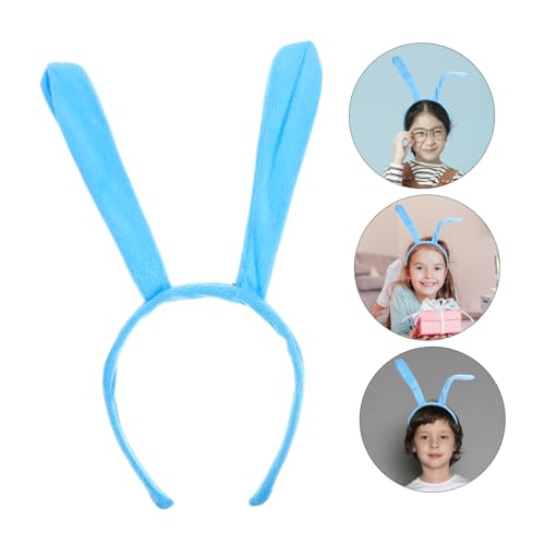 WRITWAA Halloween Stirnband Antenne Kopfschmuck Blau Bequemes Party Haarreif für Kostüm Cosplay Schulaufführung Einzigartiges Leichtes Zubehör für Fest und von WRITWAA