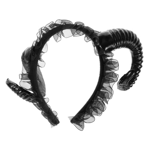 WRITWAA Halloween Teufelshörner Haarreif Einzigartiges Kostümzubehör für Damen Gruselige Partydekoration für Halloween und Themenfeiern Leicht Robust für Cosplay und Feiern von WRITWAA