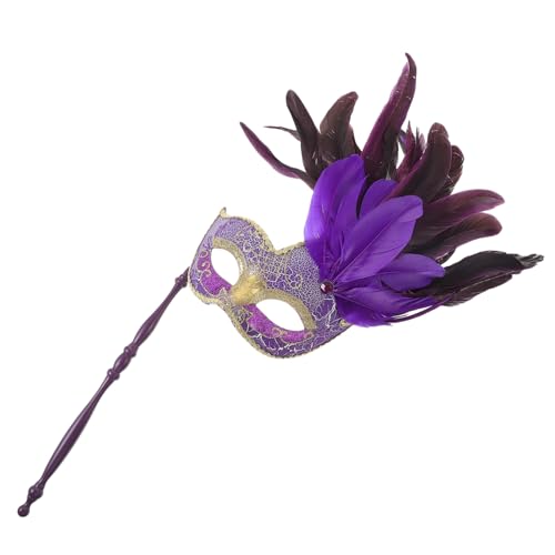 WRITWAA Handgehaltene Venezianische Maske mit Stab Stabile und Leichte Party Roleplay Maske für Fasching Karneval Halloween und Cosplay Damen und Herren Auffälliges Design Vielseitig WRITWAA Handgehaltene Venezianische Maske mit Stab Stabile und Leichte Party Roleplay Maske für Fasching Karneval Halloween und Cosplay Damen und Herren Auffälliges Design Vielseitig von WRITWAA