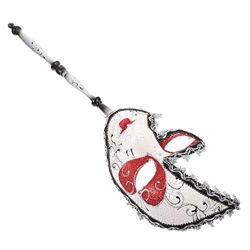 WRITWAA Handmaske Halloween- glitzernde Masken mit Stock Maskerade für Frauen Halloween-Kostüm Party halloween masken halloweenmaske Kostüm Performance- -Requisite Plastik WRITWAA Handmaske Halloween- glitzernde Masken mit Stock Maskerade für Frauen Halloween-Kostüm Party halloween masken halloweenmaske Kostüm Performance- -Requisite Plastik von WRITWAA