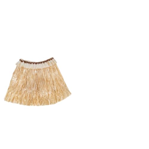 WRITWAA Hawaii-kostüm 9-teilig Blättergirlande Hula-rock Stroh Modisches Partykleid Für Hochzeit Geburtstag Weihnachten von WRITWAA