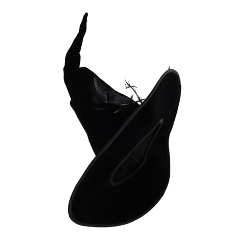 WRITWAA Hexenhut Halloween Kostümspitzhut Unisex Zaubererhut mit Großer Krempe Leicht Langlebig Vielseitig für Party Cosplay Maskerade und Halloween-dekoration WRITWAA Hexenhut Halloween Kostümspitzhut Unisex Zaubererhut mit Großer Krempe Leicht Langlebig Vielseitig für Party Cosplay Maskerade und Halloween-dekoration von WRITWAA