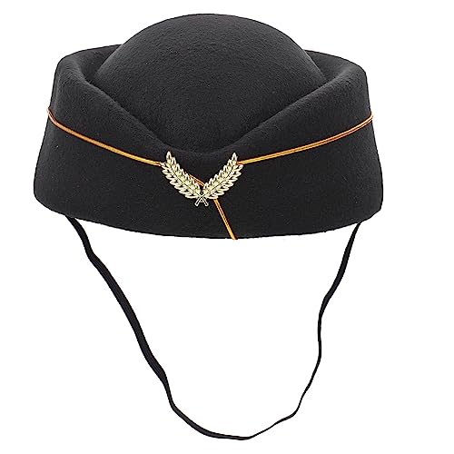 WRITWAA Hut Bandkostümmütze Stewardessmütze Uniform Cosplay Mütze Für Partys Teepartys Ostern Veranstaltungen Cosplay-partys Tanzpartys Halloween Neujahr Geschenke Für Frauen von WRITWAA