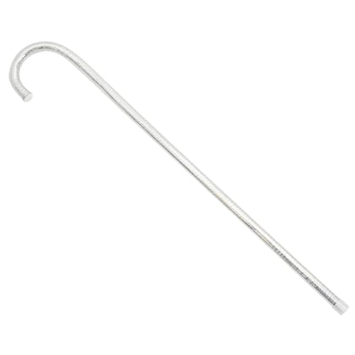 WRITWAA Jazz Tanzstock Silber Cosplay Gehstock Requisit für Halloween Karneval Bühnenauftritt Kostüm Zubehör für Mädchen von WRITWAA