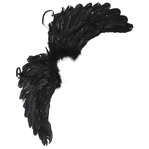 WRITWAA Kleine Engel Federn Flügel Kostü Für Halloween Cosplay Und Bühnenaufführungen Schwarze Engel Flügel Für Und Erwachsene Perfekte Accessoires Für Feste Und Karneval WRITWAA Kleine Engel Federn Flügel Kostü Für Halloween Cosplay Und Bühnenaufführungen Schwarze Engel Flügel Für Und Erwachsene Perfekte Accessoires Für Feste Und Karneval von WRITWAA