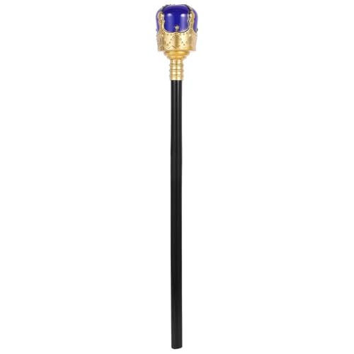 WRITWAA Königlicher Zauberstab für Faschingskostüm Zubehör Blauer und Goldener Königlicher Stab für Halloween Rollenspiele Dekorativer Gehstock für Mottoparty und Cosplay WRITWAA Königlicher Zauberstab für Faschingskostüm Zubehör Blauer und Goldener Königlicher Stab für Halloween Rollenspiele Dekorativer Gehstock für Mottoparty und Cosplay von WRITWAA