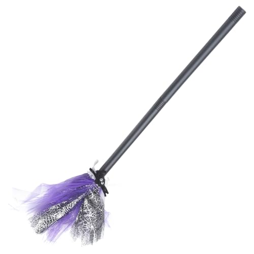 WRITWAA Kreatives Halloween-Besenspielzeug: Hexenbesen-Requisite Hexen-Cosplay-Accessoire Dekorationszubehör Für Maskenball-Kostüme von WRITWAA