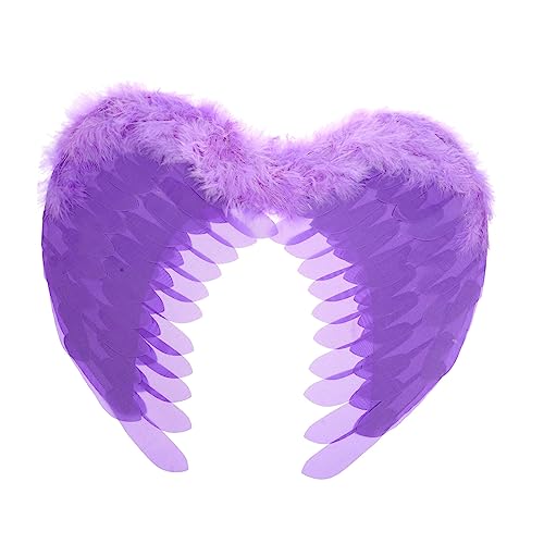 WRITWAA Künstliche Federflügel Halloween-masse Haustierflügel Halloween-katzenhalsband Kostüm Flügel Party Engel-halloween-kostüm Feenflügel Flügel Kostümkleid Fotoshooting-flügel Violet WRITWAA Künstliche Federflügel Halloween-masse Haustierflügel Halloween-katzenhalsband Kostüm Flügel Party Engel-halloween-kostüm Feenflügel Flügel Kostümkleid Fotoshooting-flügel Violet von WRITWAA