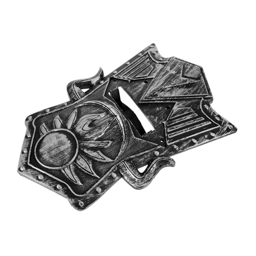 WRITWAA Kunststoffschild Halloween Cosplay Festival- Skelett Ohrringe mittelalterliches Schildspielzeug Spielzeugschild für Bühnendekoration Partyspiel Schild Plastik Grey WRITWAA Kunststoffschild Halloween Cosplay Festival- Skelett Ohrringe mittelalterliches Schildspielzeug Spielzeugschild für Bühnendekoration Partyspiel Schild Plastik Grey von WRITWAA