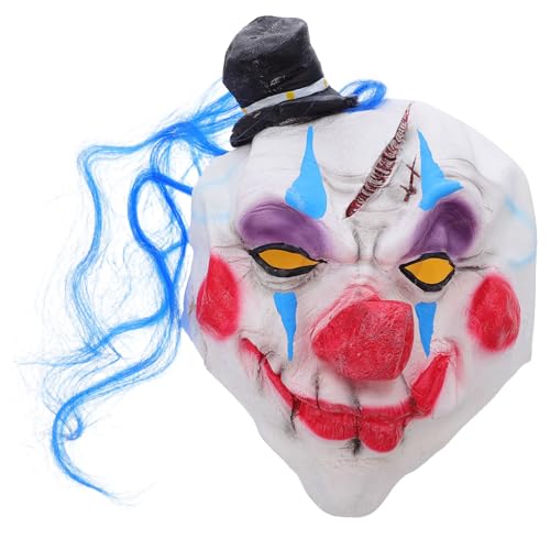 WRITWAA Leichte Halloween Clown Maske Realistische Karnevalsmaskerade Kostüm Maske für Erwachsene Bequemes Tragbares Party Accessoire für Bühnenauftritte und Faschingsveranstaltungen WRITWAA Leichte Halloween Clown Maske Realistische Karnevalsmaskerade Kostüm Maske für Erwachsene Bequemes Tragbares Party Accessoire für Bühnenauftritte und Faschingsveranstaltungen von WRITWAA
