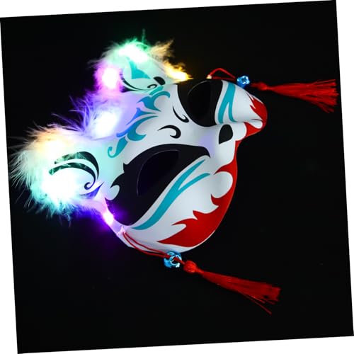 WRITWAA Leuchtende Federfuchsmaske Leuchtende Tiermaske Cosplay-Maske volles Gesicht pelzige Maske Frauenmaske Halloween-Maske Wolf Festivalmaske Maske für Frauen kreative Maske Plastik WRITWAA Leuchtende Federfuchsmaske Leuchtende Tiermaske Cosplay-Maske volles Gesicht pelzige Maske Frauenmaske Halloween-Maske Wolf Festivalmaske Maske für Frauen kreative Maske Plastik von WRITWAA