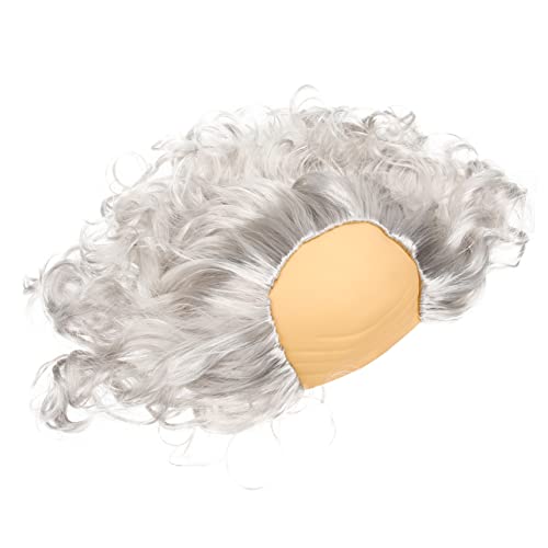WRITWAA Lockenperücke Opa Perücke Kostüm Alter Mann Cosplay Zubehör Glatzenperücke Lustige Cosplay Perücke Party Perücke Cosplay Kostüm Zubehör Perücke Männerhaarperücken Lustige WRITWAA Lockenperücke Opa Perücke Kostüm Alter Mann Cosplay Zubehör Glatzenperücke Lustige Cosplay Perücke Party Perücke Cosplay Kostüm Zubehör Perücke Männerhaarperücken Lustige von WRITWAA