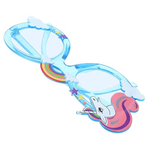 WRITWAA Lustige Party Sonnenbrille mit Einhorn Bequeme Fotorequisiten für Geburtstagsfeiern Regenbogen Farben Accessoires für Unvergessliche von WRITWAA