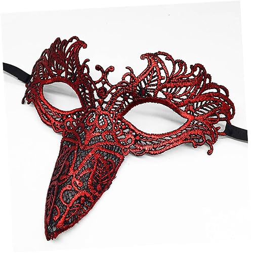 WRITWAA Spitzen-Augenmaske Maskerade-Maske Maske Kleidung Fräulein Weihnachten Frauenmaske Party-Maske von WRITWAA