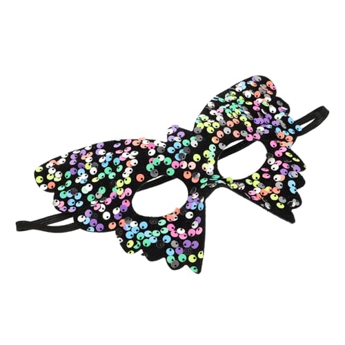 WRITWAA Maske Dekoration funkeln Gesicht Halloween Party Hälfte Polyester von WRITWAA