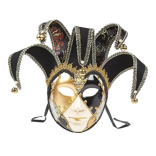 WRITWAA Einzigartige Robuste Maskerade-maske Im Vintage-stil Für Das Ganze Gesicht Für Karnevalsauftritte von WRITWAA
