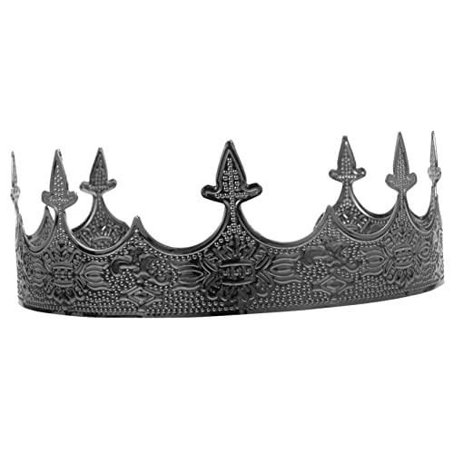 WRITWAA Metallkrone für Männer Verstellbare Krone für Erwachsene Eleganter Party Kopfschmuck für Cosplay und Besondere Anlässe Stabiler Sitz und Klassisches Design von WRITWAA