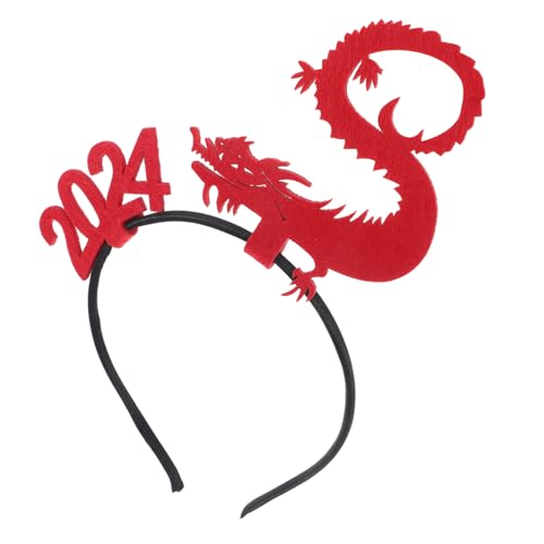 WRITWAA Neujahr Haarband für Erwachsene Lustiges Drachen Stirnband als Party Accessoire für Unvergessliche und Fotorequisiten für Festliche Anlässe von WRITWAA