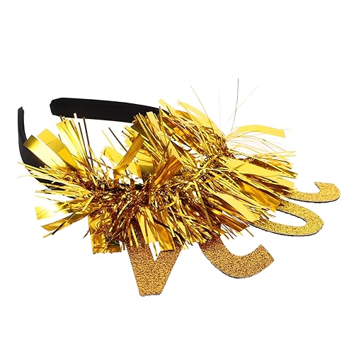 WRITWAA Neujahrs Haarreif Gold Glitzerndes Party Stirnband für Silvester Deko Lustiges Neujahrs Accessoire als Fotorequisite und WRITWAA Neujahrs Haarreif Gold Glitzerndes Party Stirnband für Silvester Deko Lustiges Neujahrs Accessoire als Fotorequisite und von WRITWAA