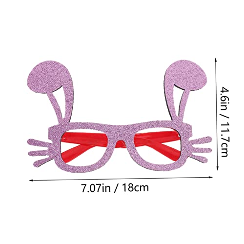 WRITWAA Osterhasenbrille mit Glitzer Hasenohren Leichte Partybrille Hochwertigem Vliesstoff Kreative Foto Requisite für Geburtstagsfeiern Tanzpartys und Osterfeste WRITWAA Osterhasenbrille mit Glitzer Hasenohren Leichte Partybrille Hochwertigem Vliesstoff Kreative Foto Requisite für Geburtstagsfeiern Tanzpartys und Osterfeste von WRITWAA