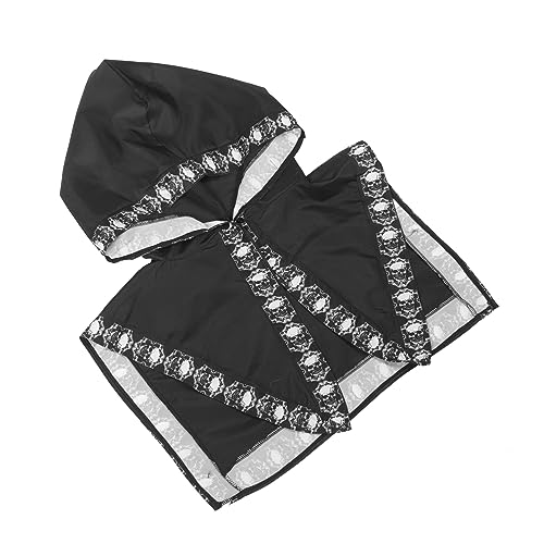 WRITWAA Paillette Halloween-kostüme Für Frauen Halloween-umhang Für Männer Kleid Trägt Schal Mäntel Haube Mit Kapuze Halloween-kinderumhang Festlicher Umhang Kaschmir Stoff Black WRITWAA Paillette Halloween-kostüme Für Frauen Halloween-umhang Für Männer Kleid Trägt Schal Mäntel Haube Mit Kapuze Halloween-kinderumhang Festlicher Umhang Kaschmir Stoff Black von WRITWAA