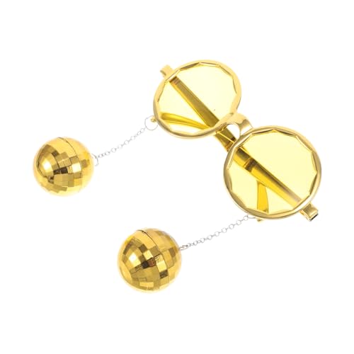 WRITWAA Partybrille party zubehör lustige Faschingsbrillen Spaßige Brillenmode partyzubehör für Blau gläser Discokugel Disco-Ball-Brille Plastik Golden WRITWAA Partybrille party zubehör lustige Faschingsbrillen Spaßige Brillenmode partyzubehör für Blau gläser Discokugel Disco-Ball-Brille Plastik Golden von WRITWAA