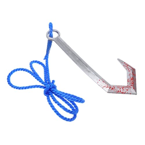 WRITWAA Piratenhaken Kunststoff mit Seil Robustes Halloween Party Piraten Requisit für Jungen und Mädchen Authentisches Cosplay Zubehör für Karneval und Fantasievolles Rollenspiel von WRITWAA