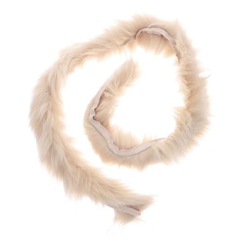 WRITWAA Flauschiger Zopf Weihnachtskleid-Accessoire Plüschfell-boa Maskenkostüm Hochzeitsparty-Dekoration von WRITWAA