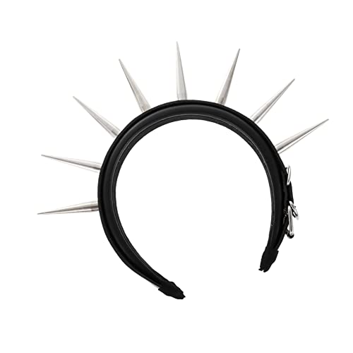 WRITWAA Punk Rivet Haarband mit Stacheln Dekoratives Stirnband für Festival Cosplay Bühnenaufführungen Leicht und Langlebig für Erwachsene Schwarzes Design WRITWAA Punk Rivet Haarband mit Stacheln Dekoratives Stirnband für Festival Cosplay Bühnenaufführungen Leicht und Langlebig für Erwachsene Schwarzes Design von WRITWAA